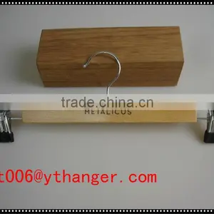LM341 Hotel Use Wooden Hanger Pants Hanger thumbnail-1