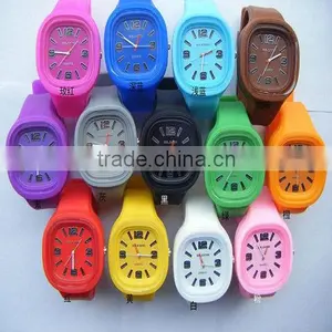 TM-2808 Colorful Fashion Jelly Silicon Watch Ss.com Bracelet Watches thumbnail-1