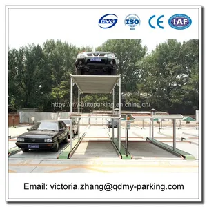 Hot Sale! PJS-1+1, PJS-2+1, PJS-3+1 Intelligent Vertical Car Parking/Four Post Pit Desgin Parking System thumbnail-1