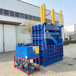 New Customizable Vertical Parallel Bars Dapeng Film Hydraulic Machine Plastic Bottle Domestic Waste Baler thumbnail-1