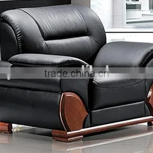 Oupusen 1 1 3 Black Home Wooden Sofa Set thumbnail-2