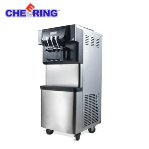 Snack Food Machinery 110v 3 Flavors Soft Serve Ice Cream Cone Machine thumbnail-1