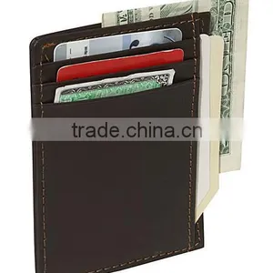 Genuine Leather Rfid Blocking Pocket Wallet Men Short Wallet With ID Window thumbnail-3