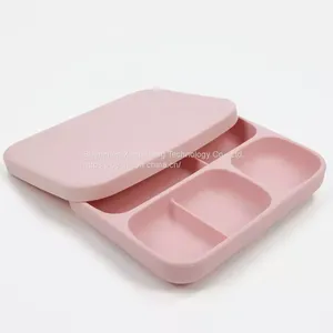 Silicone Baby Feeding Set Baby Feeding Plate Silicone Tableware Plate for Kids Toddlers Suction Silicone Dinner Plate thumbnail-4