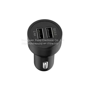 ZUOQI QC3.0 5V 3A 36W Mini Portable Fast Charge Dual USB TYPE-C Car Charger thumbnail-5
