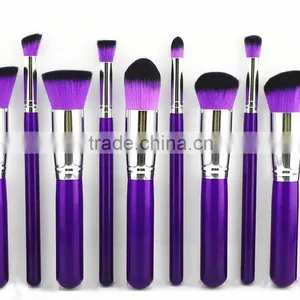 Professional 10pcs Kabuki Cosmetics Powder Foundation Makeup Brushes Set thumbnail-1