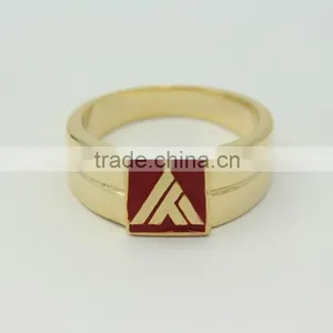 Promotional Enameled Stainless Steel Men Stamp Ring thumbnail-3