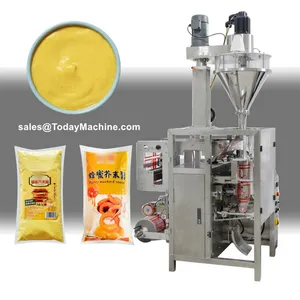 Collar Type Food Pouch Vertical Automatic Candy Coffee Nuts Sachet Sealing Packing Machine thumbnail-1