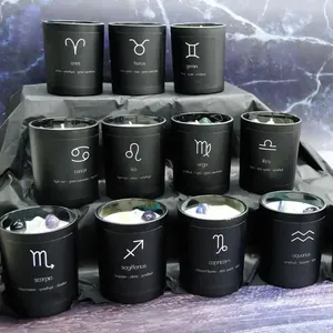 Luxury Wedding Gifts for Guests Home Decor Customize Private Label Soy Wax Crystal Candles Crystal Candle Custom thumbnail-1