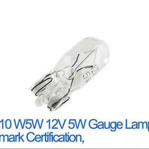 Factory Price T10 Glass Amber Bulb 168 Bulb 12V5W Wedge Bulb Halogen W2.1x9.5d thumbnail-5