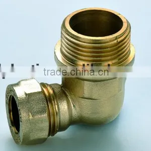 Hight Quality Copper Pipe Fittings Brass Male Elbow for Copper Pipe thumbnail-1