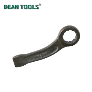 Bent Striking Box Wrench 45 Degree 12 Point Bent Box Strike Wrench With Extra Wide Striking Zone, Slogging Ring Spanner, Anti-Corrosion, Rust Proof thumbnail-5