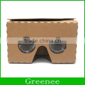 Google Yellow Cardboard VR V2.0 Virtual Reality DIY 3D Glasses for Smartphone With Headband thumbnail-3