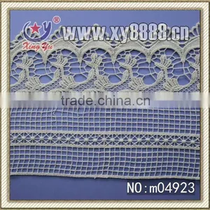 Ladies Dress Design Dyeable Cotton Embroidery Lace Trim thumbnail-1