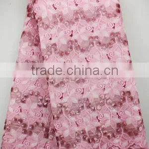 Mitaloo Embroidered Sequin Double Organza Fabric for Wedding Dress MOG0165 thumbnail-5