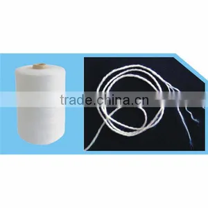 Hot Sale 20S Yarn Count 203 Polyester Thread Z Twist Raw White Color thumbnail-1