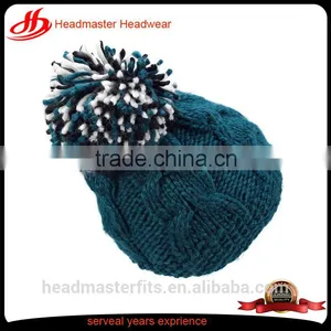 Wholesale Blank Winter Knitted Crochet Free Pom Kids Baby Beanies Hats thumbnail-1