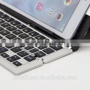 Wholesale Aluminum ABS Tablet Portable Bluetooth Foldable Keyboard for IPad,iPhone,smart Phoens thumbnail-4