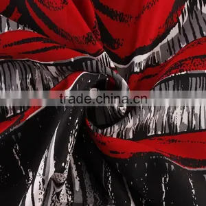 Red Color Woven Textile 100 Cotton 3x3 Canvas Fabric Printing for Garment thumbnail-5