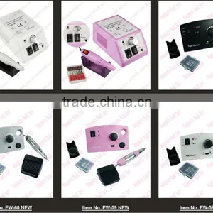 110/220V Wholesale Electric Nail Drill Art Equipment Glazing Manicure Machine 6 Bits Kit Tools With Foot Pedal, Whoesale thumbnail-1