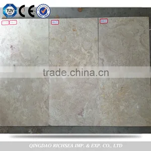 Polished Yellow 60*60 Travertine Tiles thumbnail-6