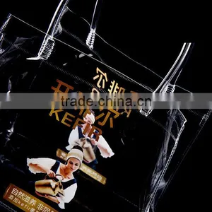 Clear PVC Bag,open Top Style Shopping Bag ,gift Bag ,Cosmetic Bag ,PVC Pipe Handle thumbnail-2