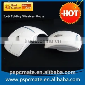 Optical Coreless Foldable Folding Arc Wireless Mouse Mice+USB 2.4G Snap-in Receiver OEM thumbnail-3