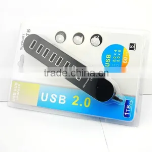 2.0 High Speed Computer 8 Port Usb Hub Spliter thumbnail-3