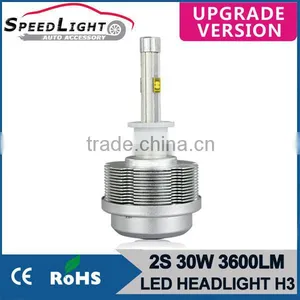 Speedlight 30W 3600LM 2S Car H3 LED Headlight Bubls thumbnail-1