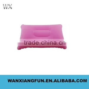 Wholesale Promotion Camping Pvc Travel Flocked Inflatable Pillow thumbnail-4