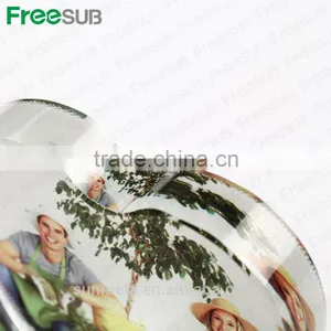 Sunmeta Factory Love Heart Shape Sublimation Crystal Picture Frame for Birthday Gift thumbnail-5