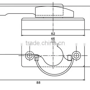 Crescent Lock For PVC Casement Window thumbnail-2