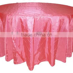 Taffeta Pintuck Tablecloth, Outdoor Tablecloth,Hotel/Banquet Table Cover thumbnail-1