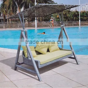 Rattan Furniture Outdoor Canopy Swing Bed thumbnail-1