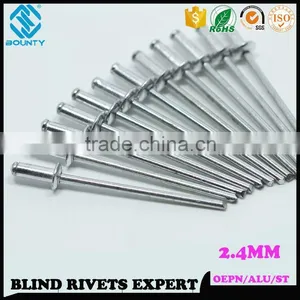 2.4MM ALUMINUM STEEL POP RIVETS thumbnail-1