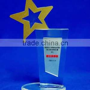 2015 Hot Sale Promotional Crystal Trophy With Artificial Style thumbnail-4