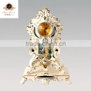 Babyzon Hand Made 17"porcelain Ceramic 3D Wall Clock thumbnail-4