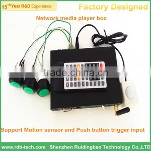 RDB Network Media Player Box Support Motion Sensor and Push Button Trigger Input DS009-165 thumbnail-1