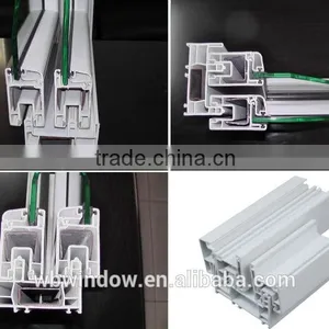 60mm Series Pvc Sliding Windows With Grill Design thumbnail-2