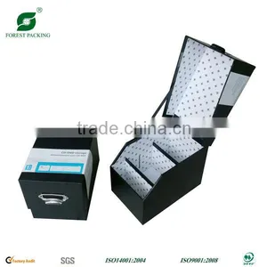 BLACK RIGID CARDBOARD STORAGE GIFT BOXES thumbnail-1