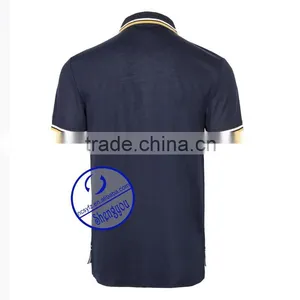 Custom Polo Shirts With Yellow Ansd White Collar and Cuff thumbnail-6