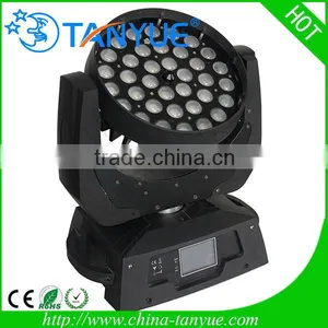 Touch Screen Stage Light 36pcs 18w 6in1 Rgbwa uv Zoom Led Moving Head Wash Light thumbnail-1