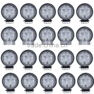 High Power 27W Led Work Light + 12V-24V Heavy Duty LED Work Light, Daytime Running Light ( Round 27W ) thumbnail-1