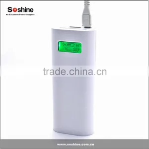 Portable Soshine E4S Smart 2 x 18650 LCD External Battery Power Bank Charger Box thumbnail-2
