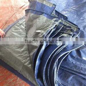 Tarpaulin 3x3 PP Material Sliver/blue Triangle Plastic Rope Waterproof Antioxidant Factory Directly Hot Sell Wholesale Outdoor thumbnail-4