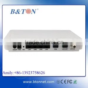 FTTH 4FE+CATV Dual Fiber+WIFI EPON/GEPON ONU ONT thumbnail-1