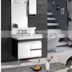 Classic Design Wall Mounted PVC Bathroom Cabinet thumbnail-1
