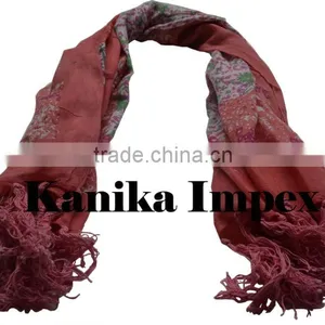 Printed Rayon Cotton Scarves thumbnail-1