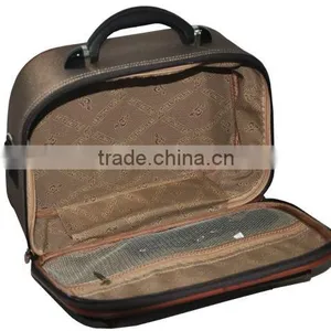 Hot Sale Leather Luggage With Makeup Bag thumbnail-2