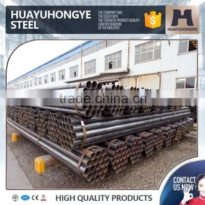 26mm 2.0mm Construction Round Section Black Longitudinal Welded Pipe thumbnail-1